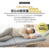 折りたたみベッド 組立不要 背もたれ5段階リクライニング 高反発ウレタンマットレス 完成品  ショールーム体験可