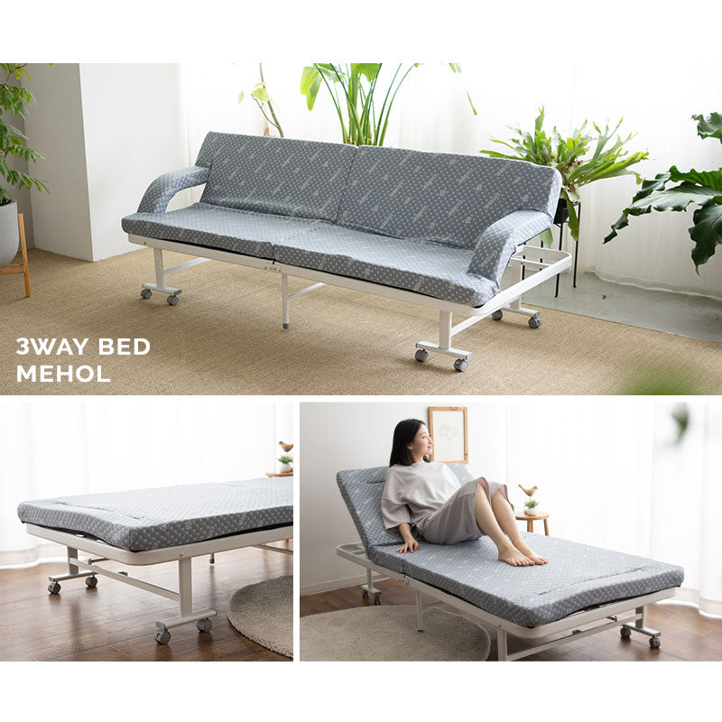 S*A様 アウトレット 折りたたみ式　ソファーベット　キャスター付き ソファベッド キャスター付き 折りたたみ 3WAY 14段階