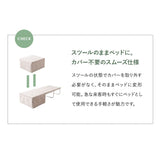 ベッド機能付スツール  折りたたみベッド デイベッド エクストラベッド スツール ベンチ テーブル 完成品 4ステップで変形