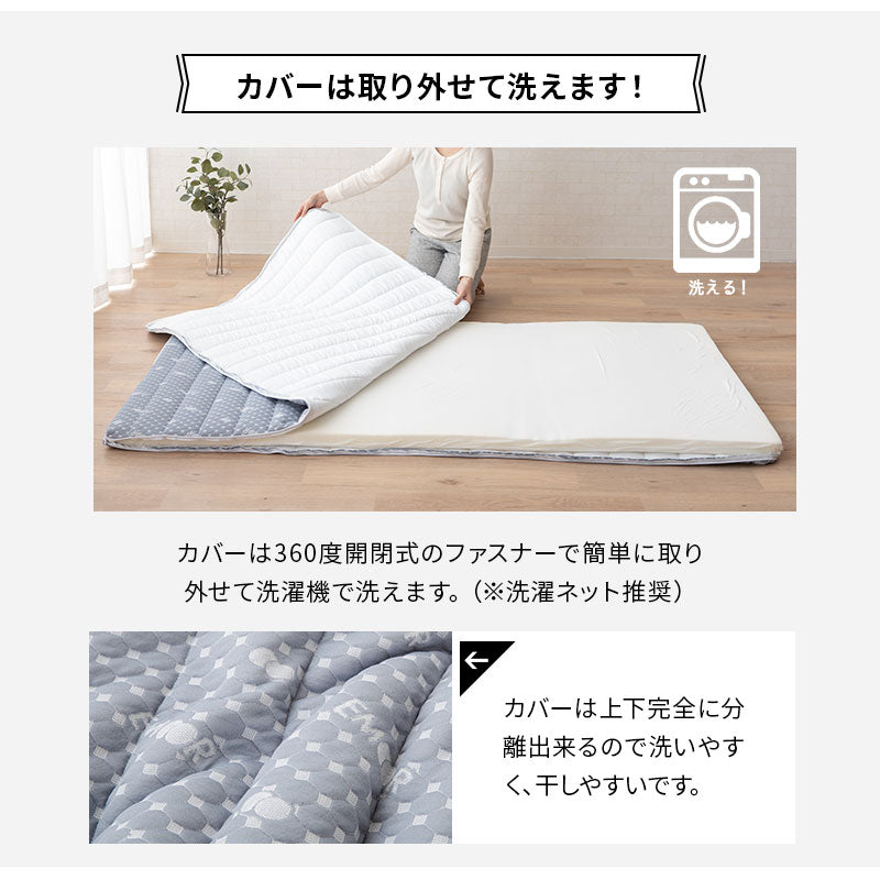 マットレス 折りたたみすのこベッド セット シングル キャスター付