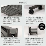 三つ折りマットレス専用 折りたたみベッド FARBLE シングルサイズ すのこベッド 軽量 頑丈 静音 コンパクト 省スペース 指はさみ防止パーツ付き キャスター付き ベッド下収納 ファーブル　ショールーム体験可