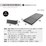 折りたたみベッド FARBLE 3つ折りマットレス 2点セット シングルサイズ 軽量 頑丈 静音 コンパクト 指はさみ防止パーツ付き キャスター付き ベッド下収納 すのこベッド ベッドフレーム 折りたたみマットレス 三つ折り マットレス 狭小住宅 来客用