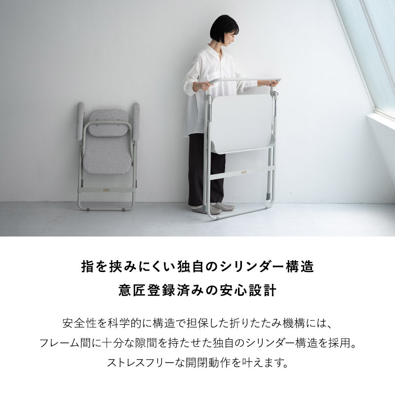 折りたたみ デスク チェア 2点セット JOBS ジョブズ 完成品 PCデスク ワークデスク 学習机 デスクチェア パイプ椅子 TATAMU
