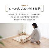 高耐久 すのこロールマット 極厚3.5cm 丈夫 割れにくい 天然桐材 ロール式すのこベッド 通気性 抗菌 除湿 調湿 保温