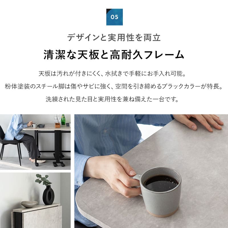 ダイニング3点セット ダイニングセット 幅130cm 長方形 完成品 キャスター付き 2人掛け 折りたたみテーブル レザー調チェア 食卓用 石目調 合成皮革 リビング ダイニング