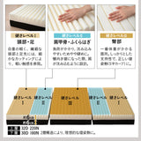 竹製 すのこベッド NAGINE ナギネ 凪寝 3つ折りマットレス 2点セット シングルサイズ 天然竹 バンブー 抗菌 調湿 脱臭 ベッドフレーム 折りたたみマットレス 高さ調節可能