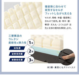 竹製 折り畳みすのこベッド WABINE 3つ折りマットレス 2点セット 幅70cm コンパクトショートサイズ 完成品 天然竹 バンブー 抗菌 調湿 脱臭 折りたたみベッド ベッドフレーム コンパクトマットレス ごろ寝 子供用 狭小住宅 来客用 避難用